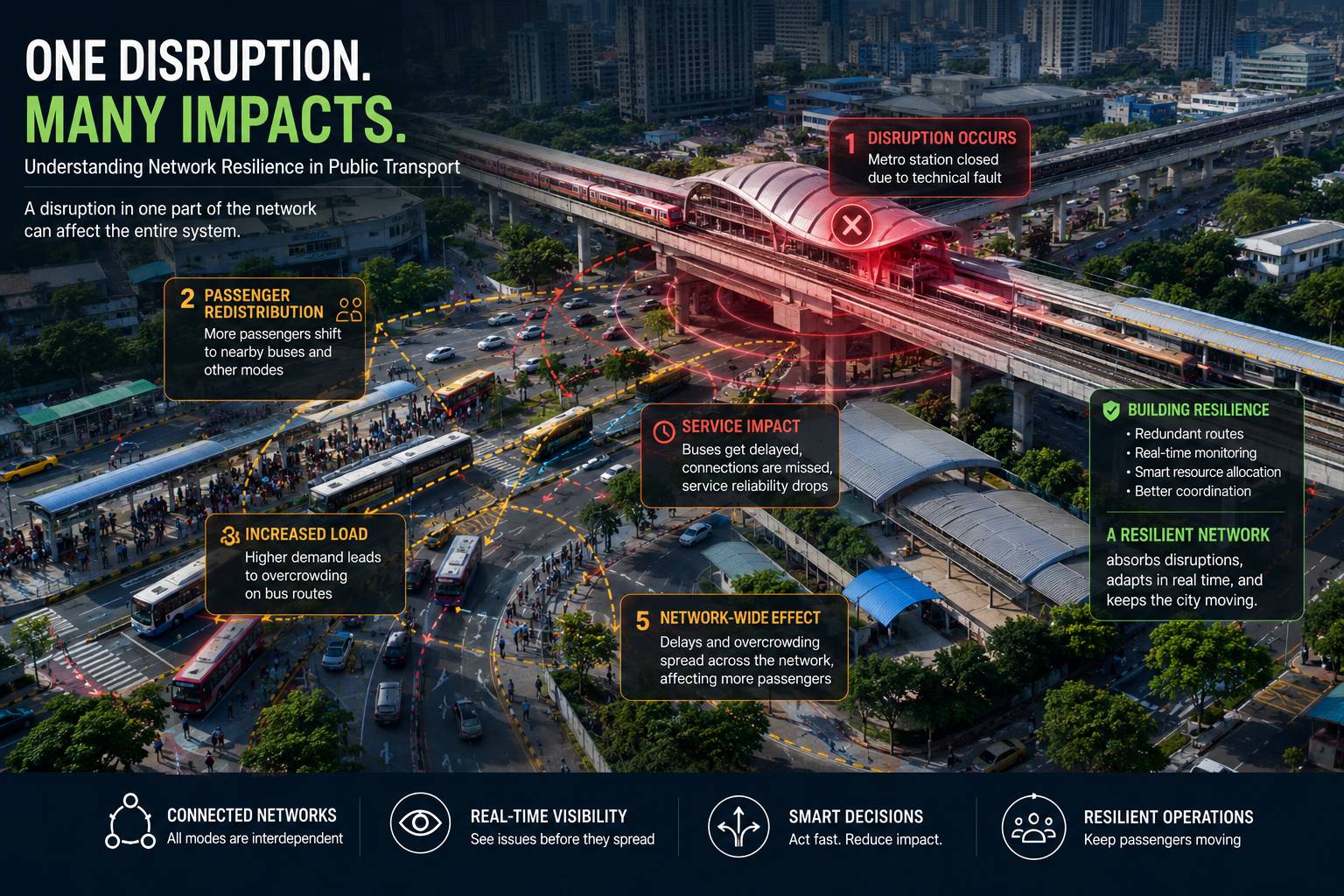Why Public Transport Networks Fail at the Edges: The Science of Network Resilience