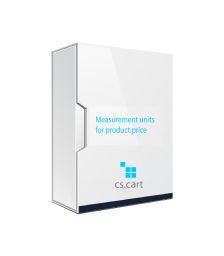 Measurement units for product price