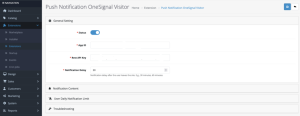 Push Notification Module for Visiting Customers Using OneSignal for Open Cart