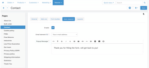 Form Auto Responder Addon for Cs Cart