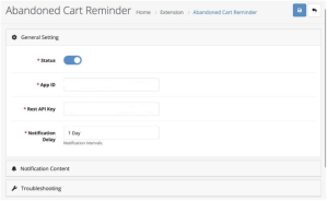 Abandoned Cart Reminder V4 for Open Cart