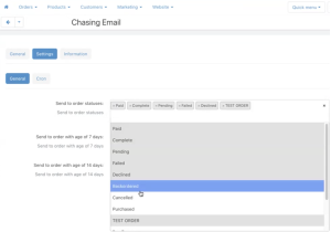 Customer Chasing Emails Addon for CS Cart