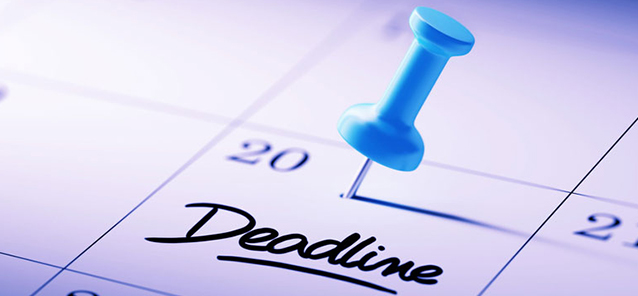 Tip 4. Deadlines