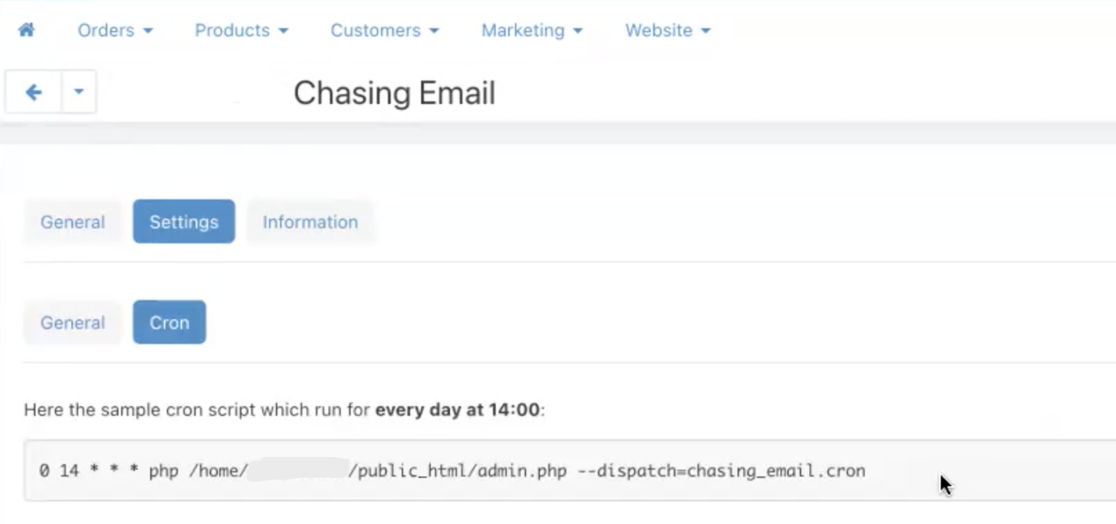 Customer Chasing Emails Addon for CS-Cart — screenshot 2