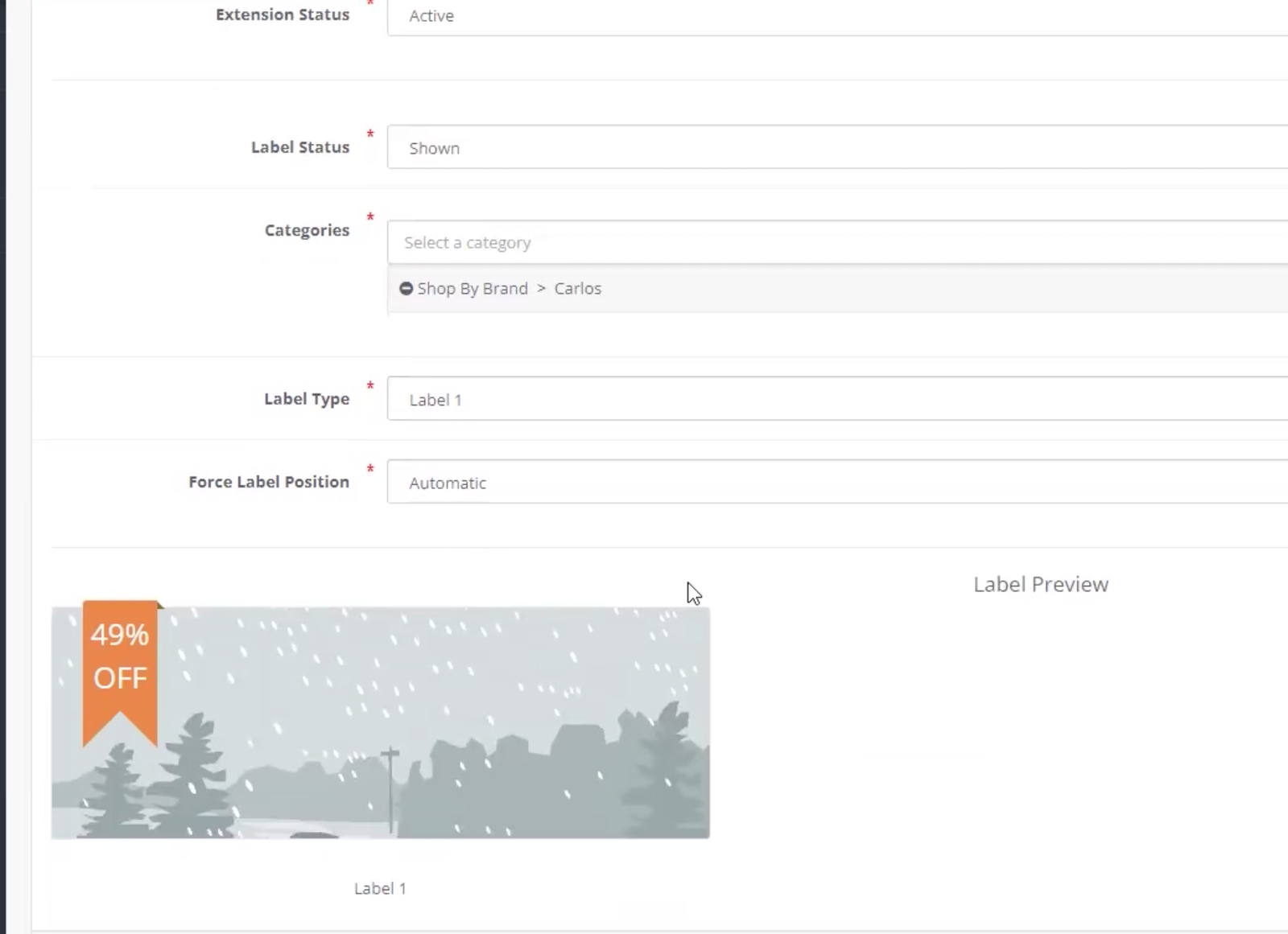 Discount Label — OpenCart 4 — screenshot 3