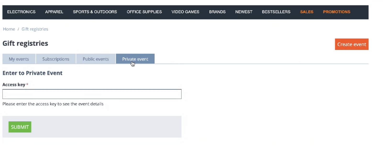 Gift Registry Addon for CS-Cart — screenshot 2