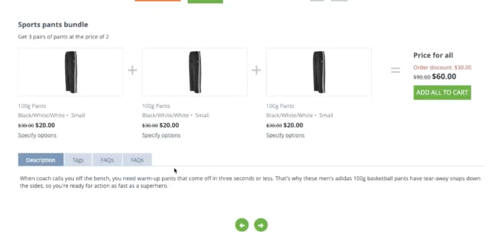 Multiple Product Description Addon — screenshot 2