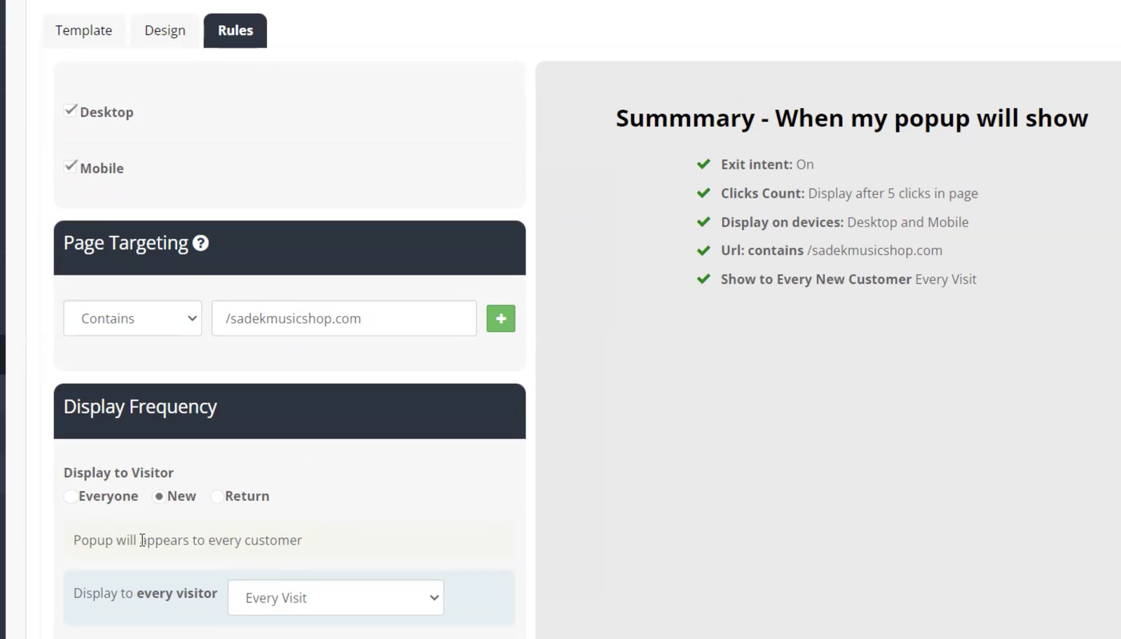 Pop-up Sales Module for OpenCart 4 — screenshot 1