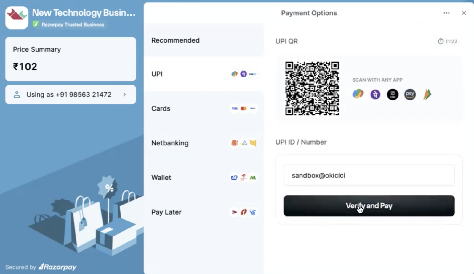 Razorpay Payment Gateway Addon for CS-Cart — screenshot 2