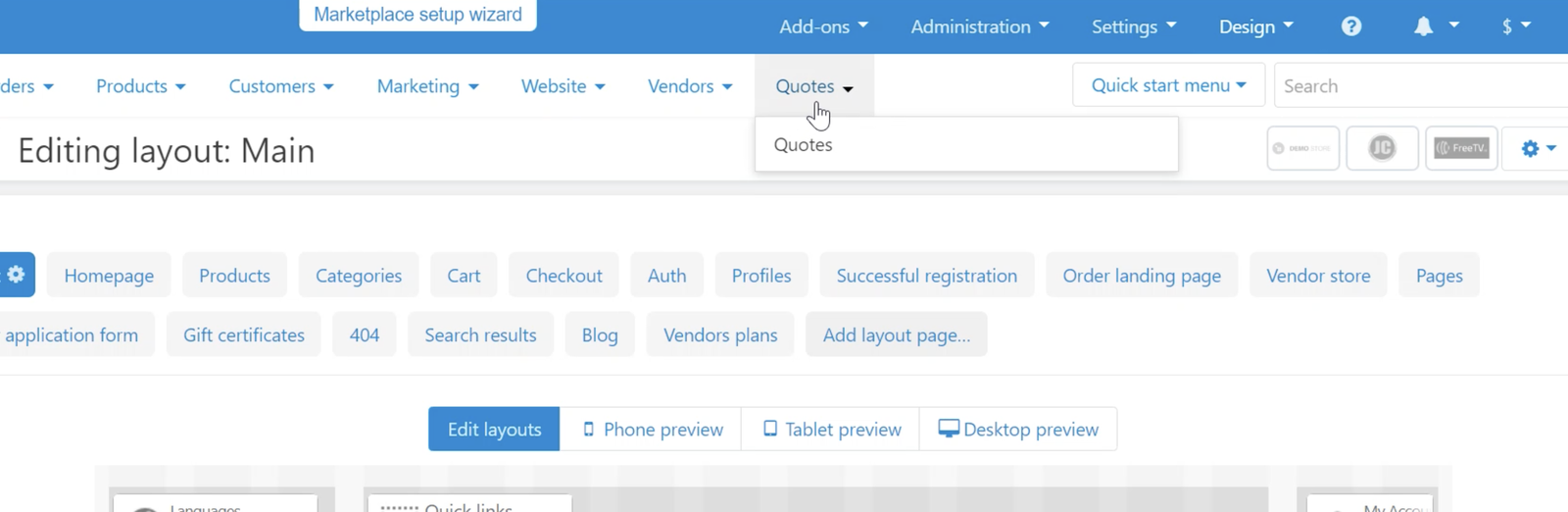 Request for Quote Addon for CS-Cart — screenshot 2