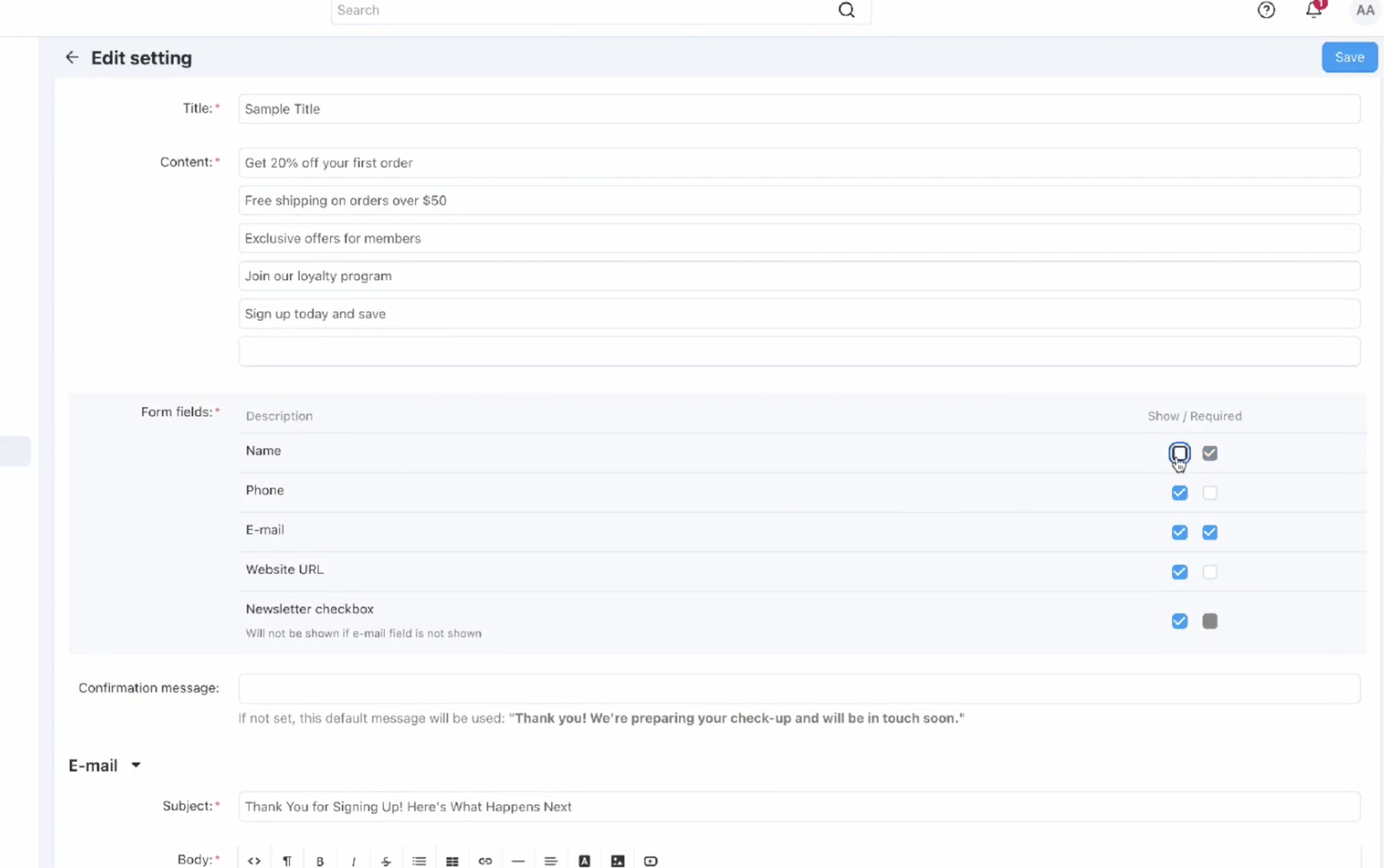 Scroll-Triggered Popup Module for CS-Cart — screenshot 1