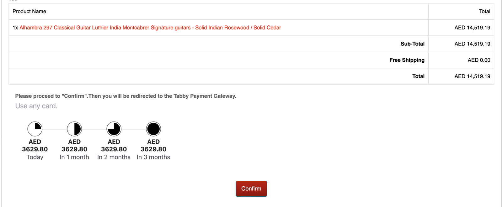 Tabby UAE — OpenCart 4 — screenshot 1