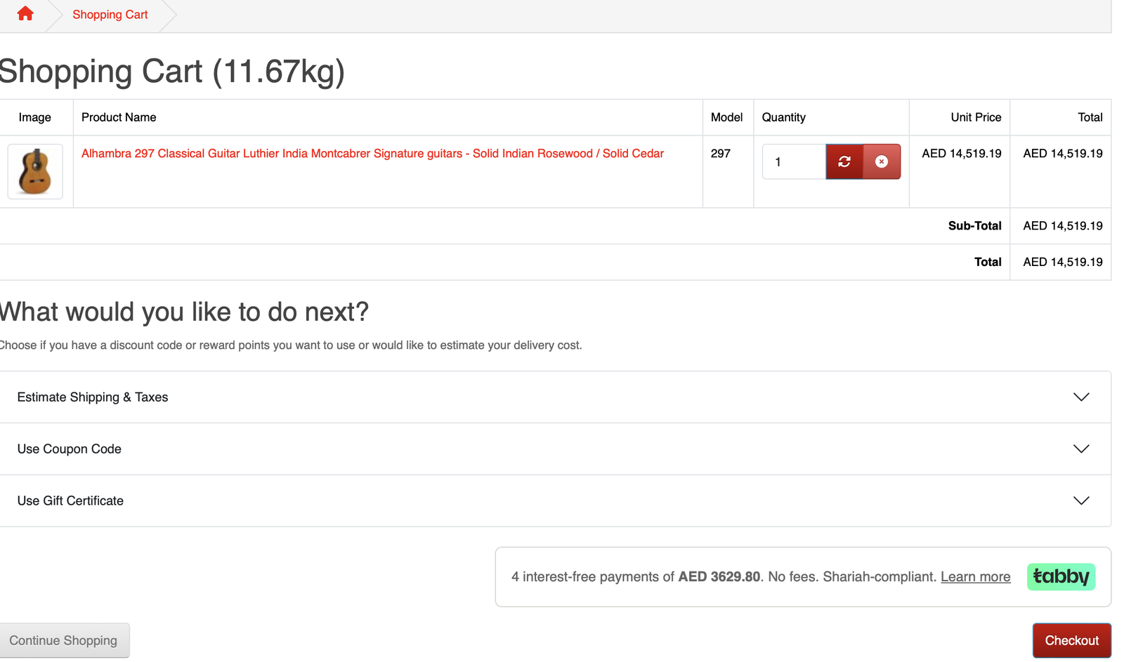 Tabby UAE — OpenCart 4 — screenshot 3