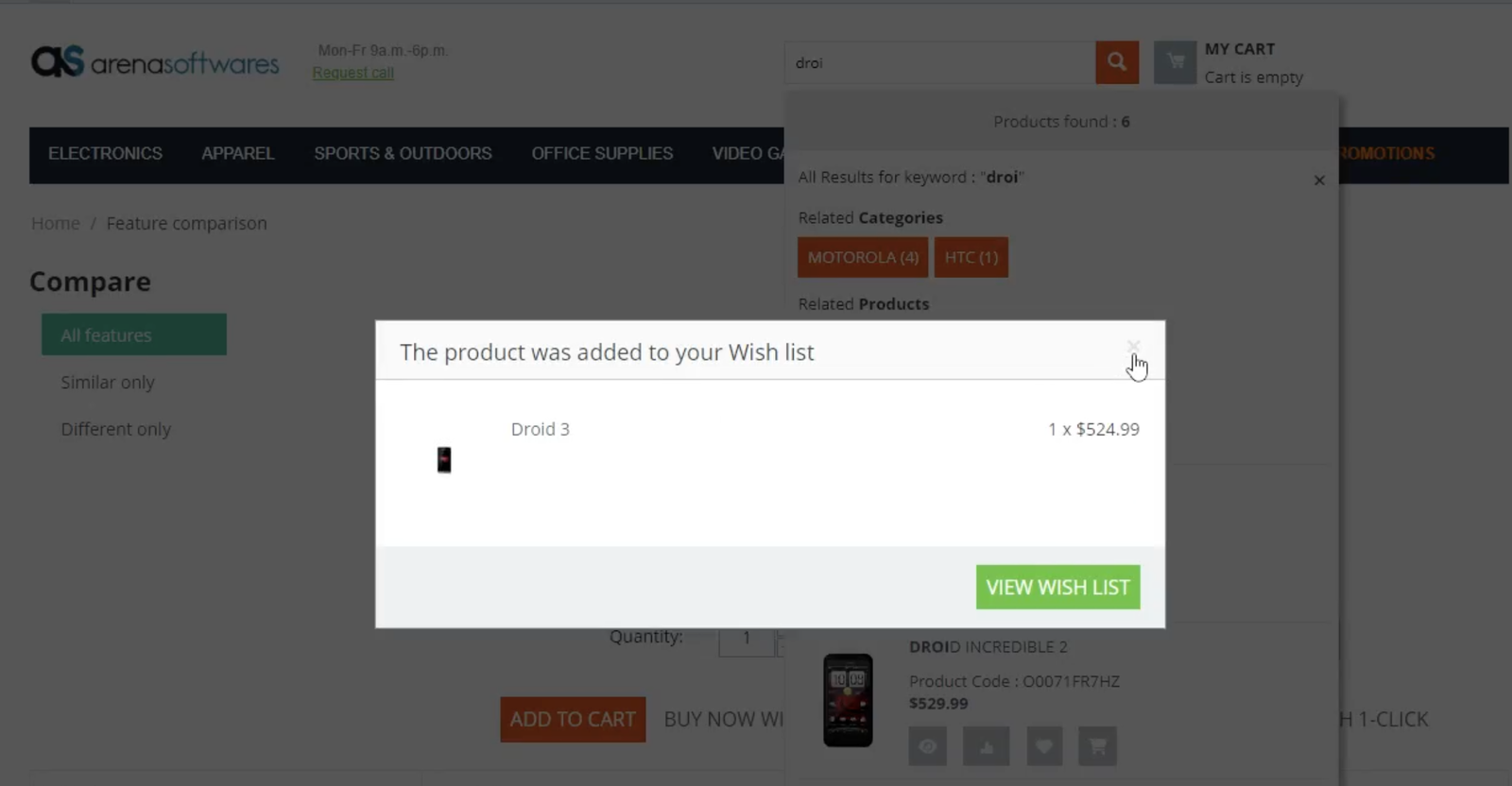 Website Search Improvement for CS-Cart — screenshot 3